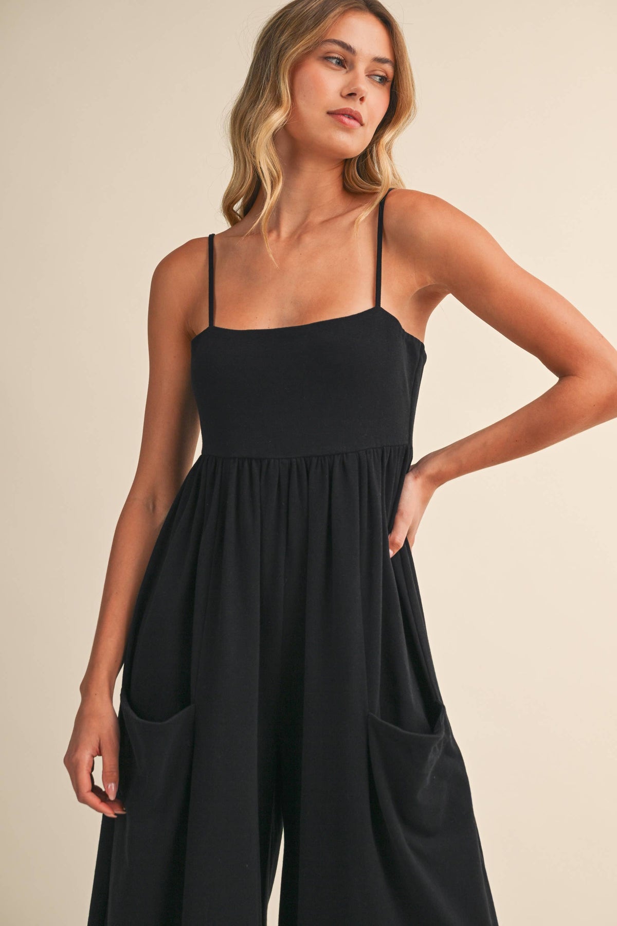 Empire Waist Wide Leg Jumpsuit