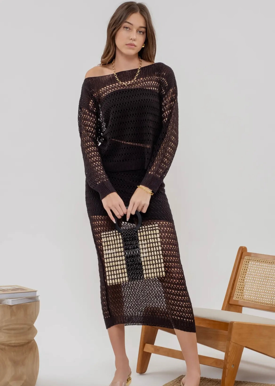 Crochet Midi Skirt