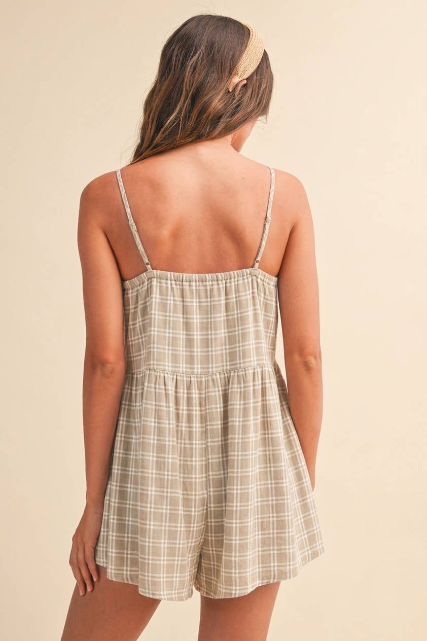 Plaid Romper