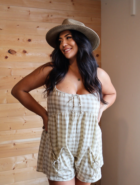 Plaid Romper