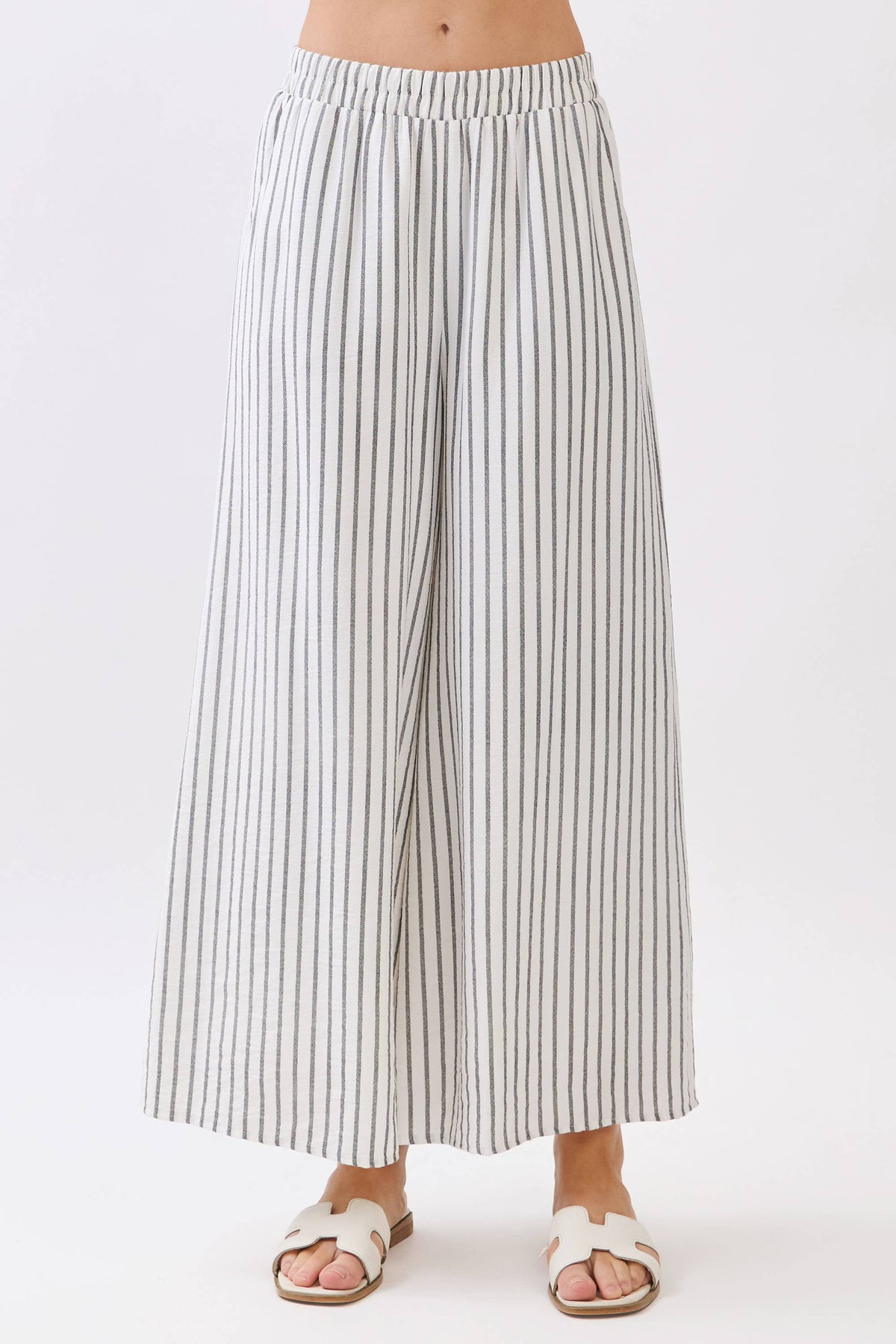 Stripe Wide Leg Pants