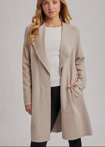 Modern Open Duster Cardigan