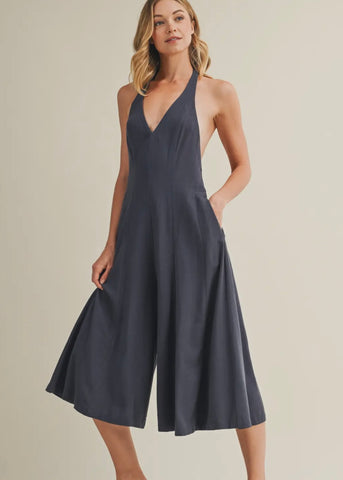 Halter Wide Leg Jumpsuit