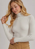 Ribbed Turtle Neck Pullover
