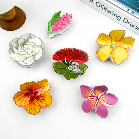 Floral Claw Clip