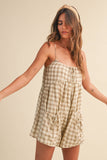 Plaid Romper