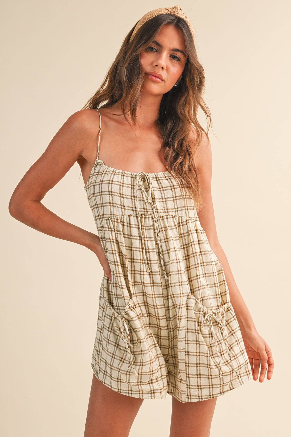 Plaid Romper