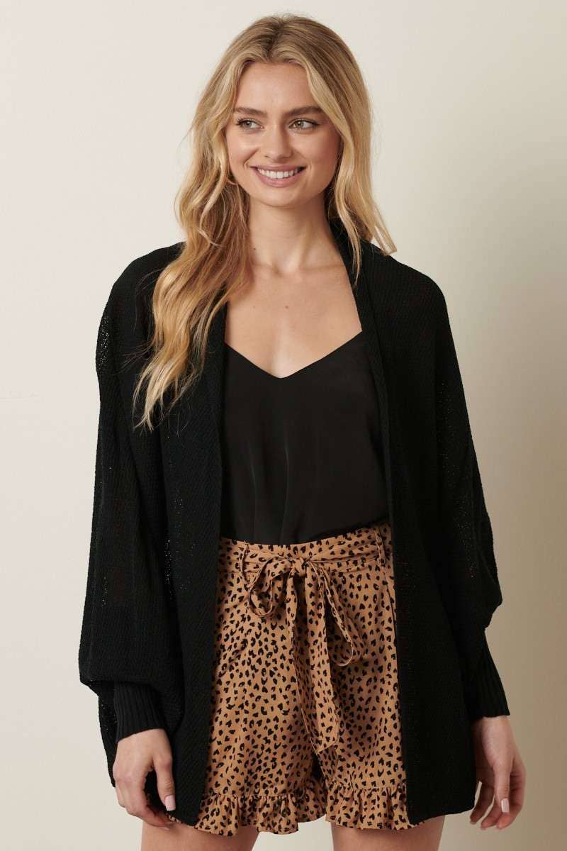 LIGHT WEIGHT CIRCLE SWEATER CARDIGAN