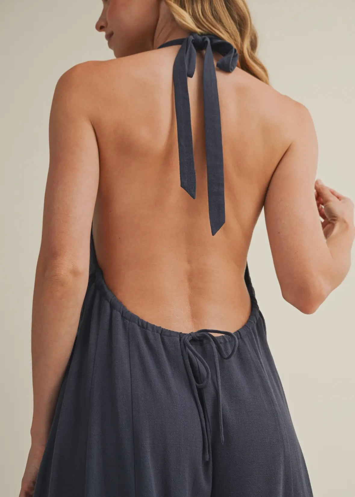 Halter Wide Leg Jumpsuit