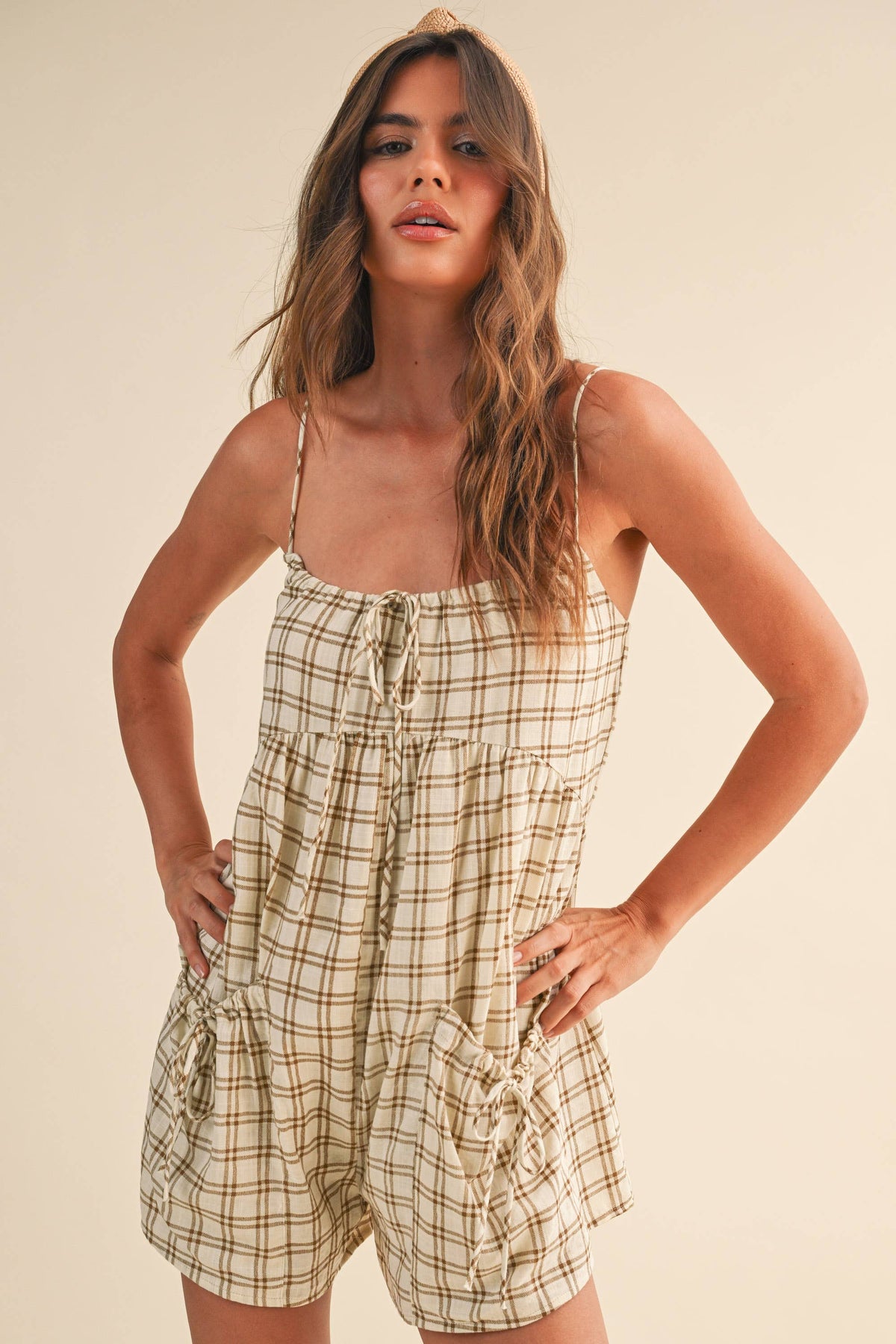 Plaid Romper