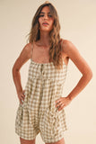 Plaid Romper
