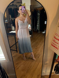Ombre Keyhole Woven Maxi Dress