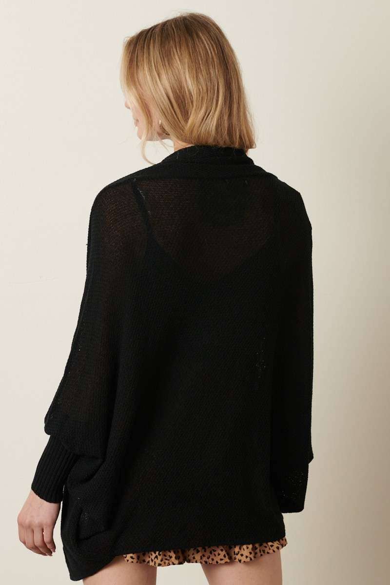 LIGHT WEIGHT CIRCLE SWEATER CARDIGAN