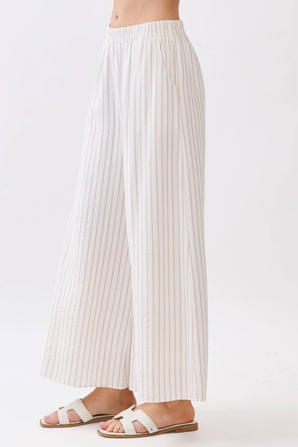 Stripe Wide Leg Pants
