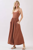 Flare Wide Leg Jumpsuit W/ Adjustable Strap