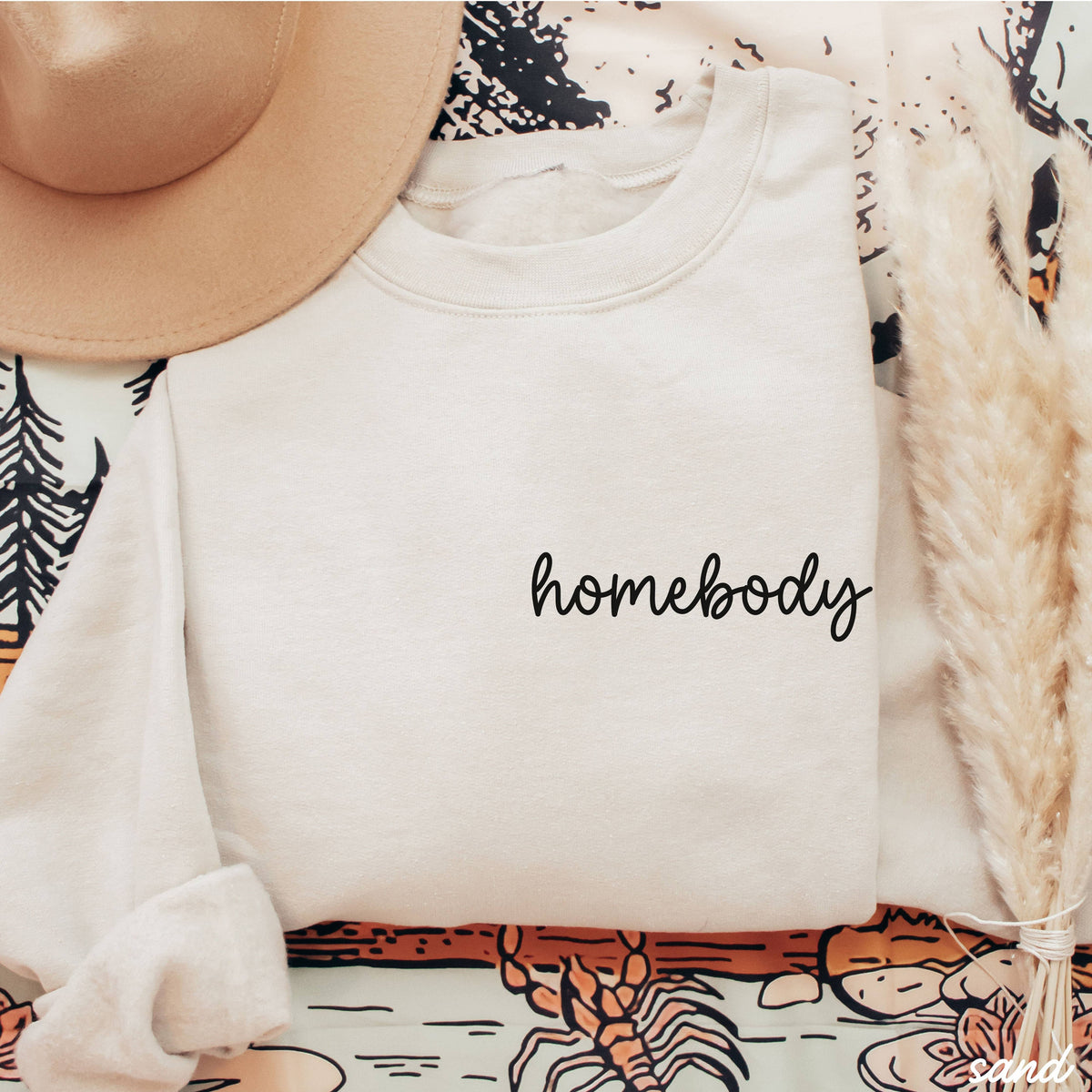 Homebody Cursive Sweatshirt