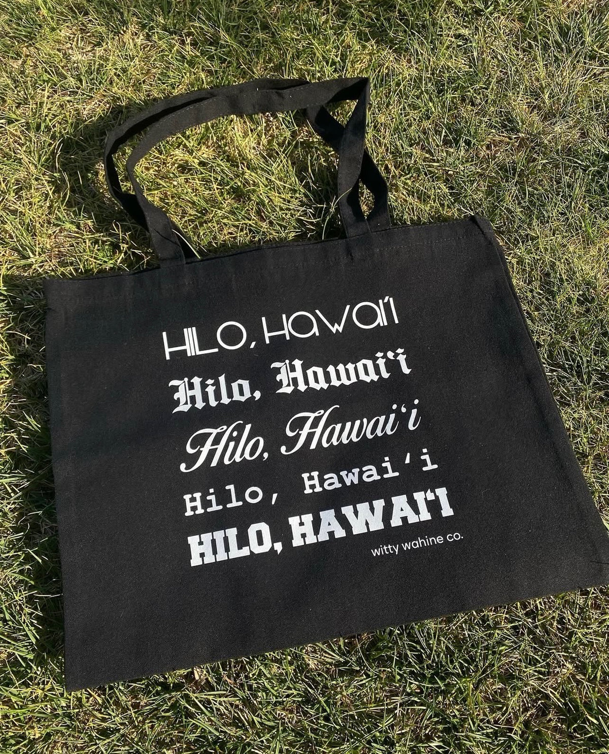 Witty Wahine Tote Bags