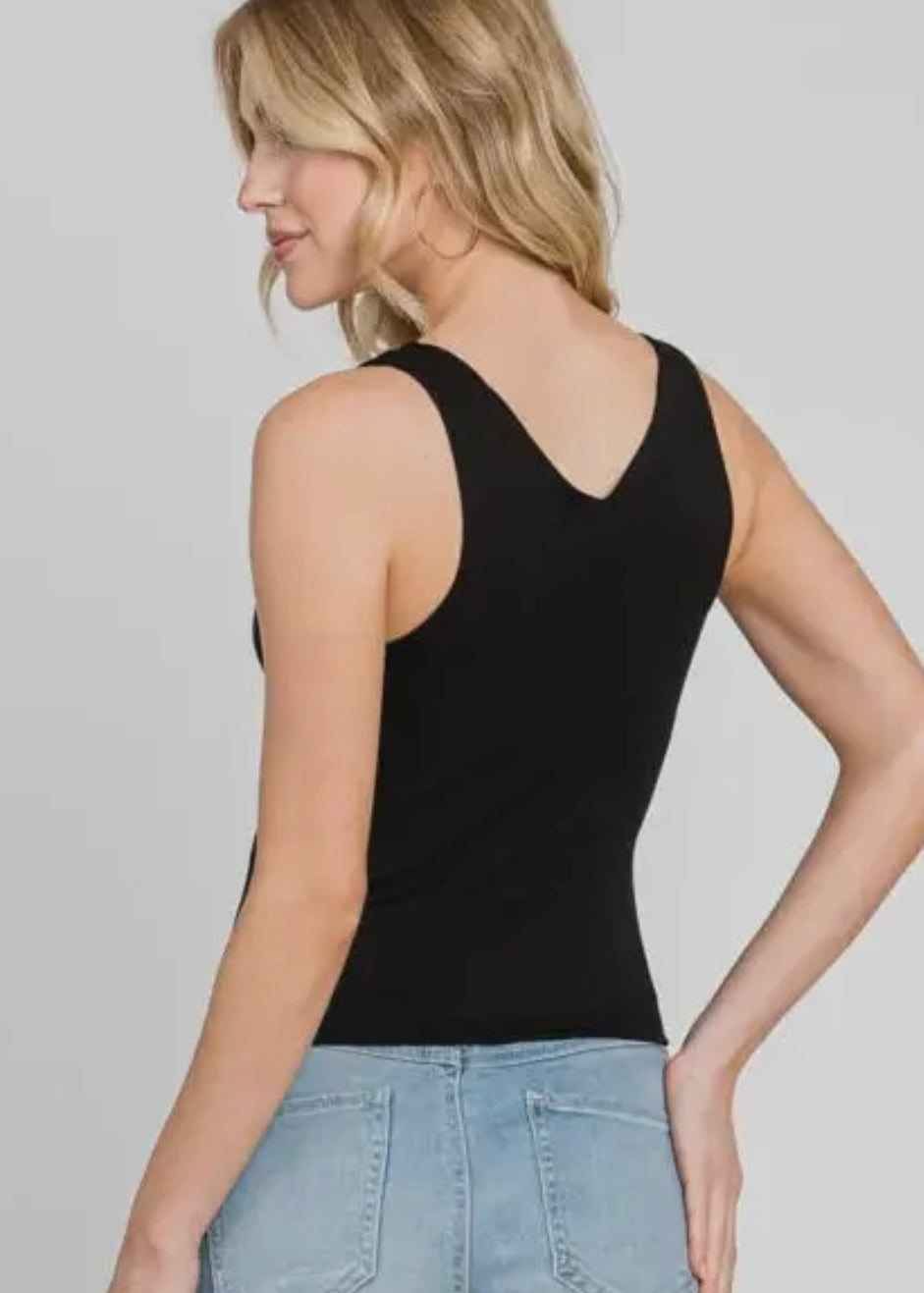 Double Layer V-Neck Tank