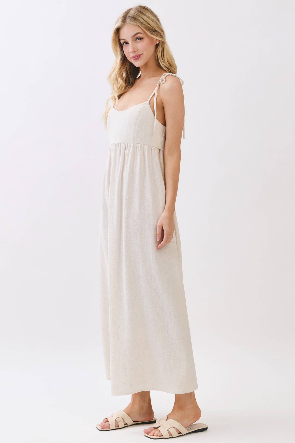 Solid Cami Midi Dress