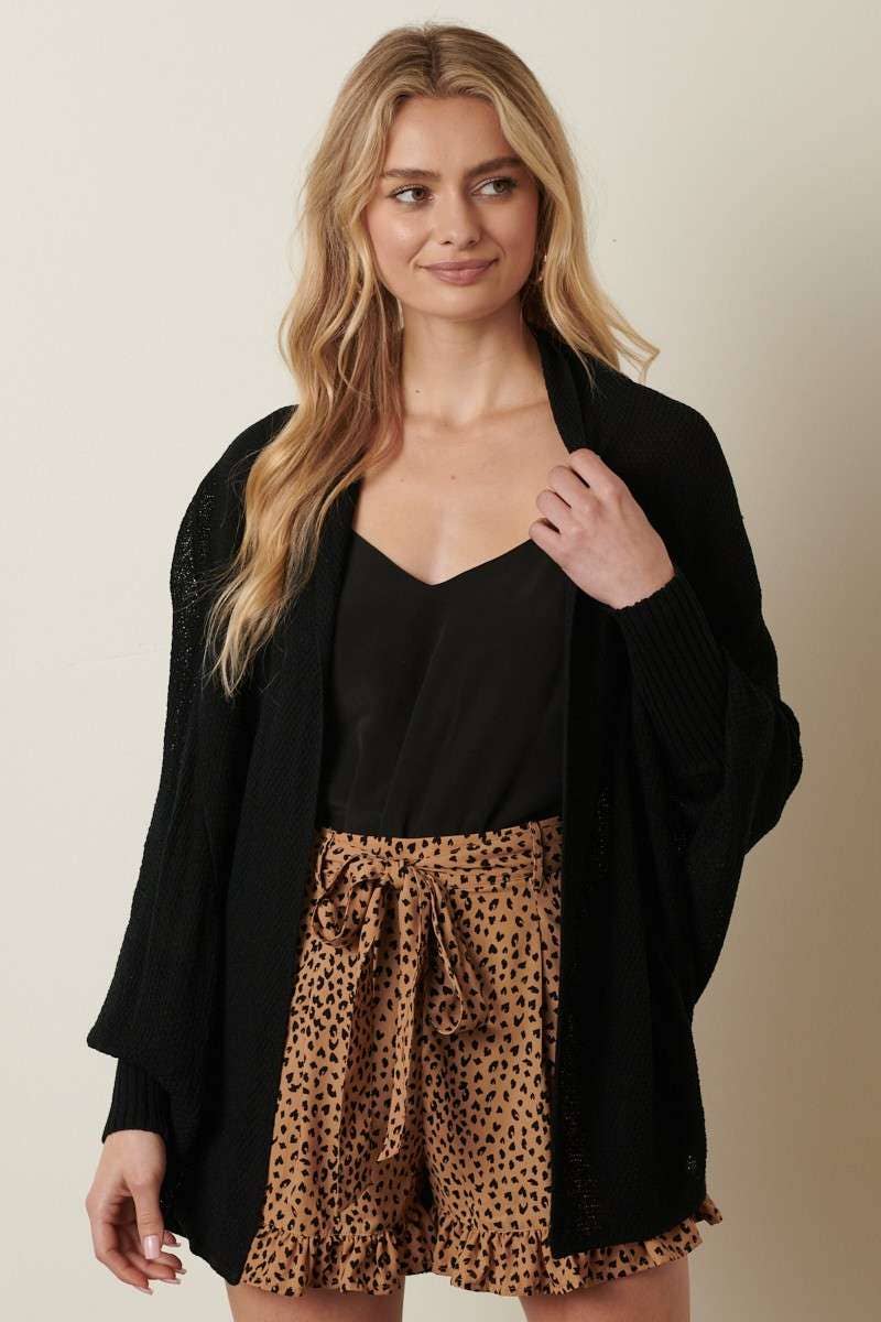 LIGHT WEIGHT CIRCLE SWEATER CARDIGAN