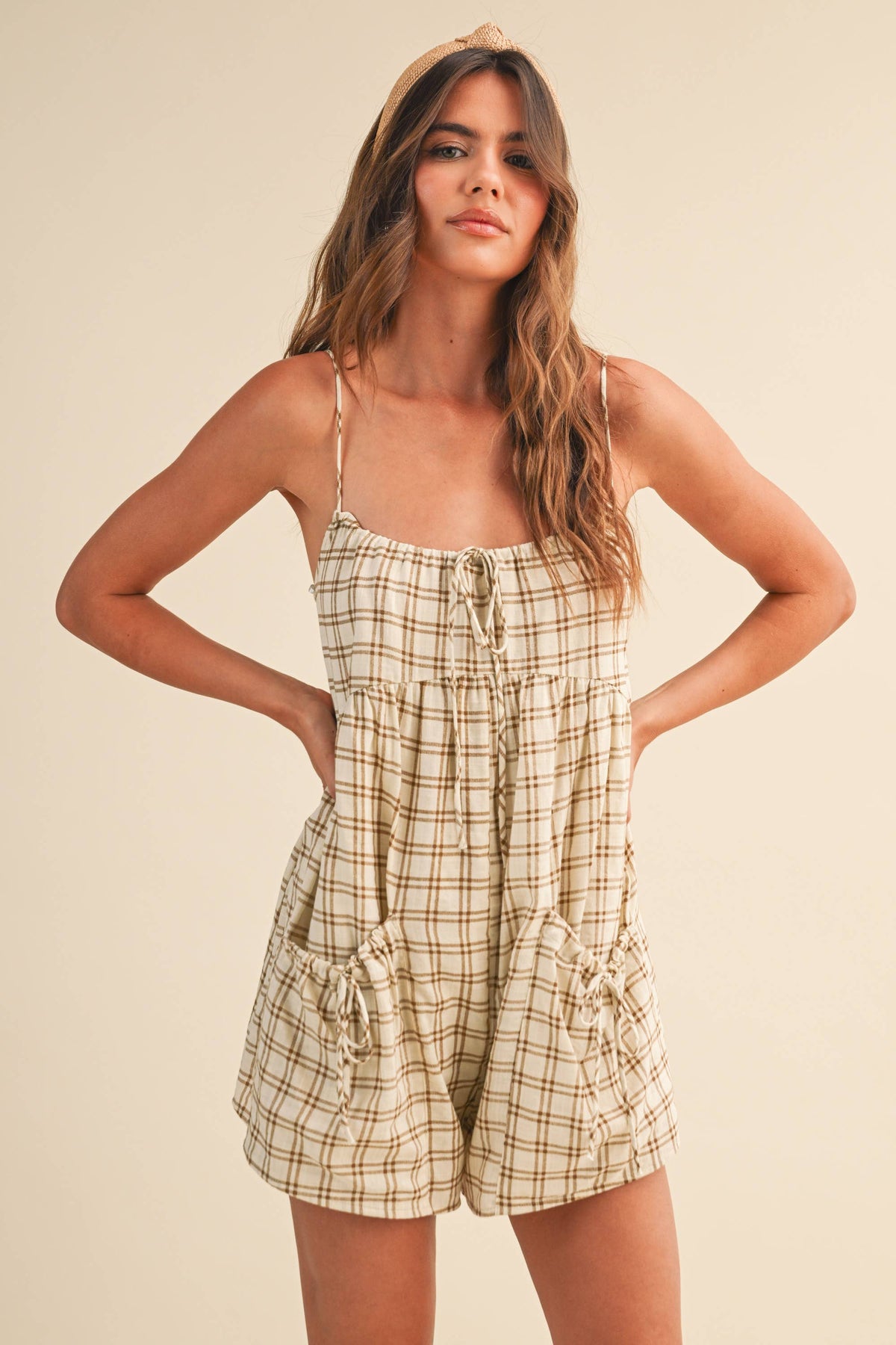Plaid Romper