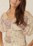 Floral Patchwork Kimono Top