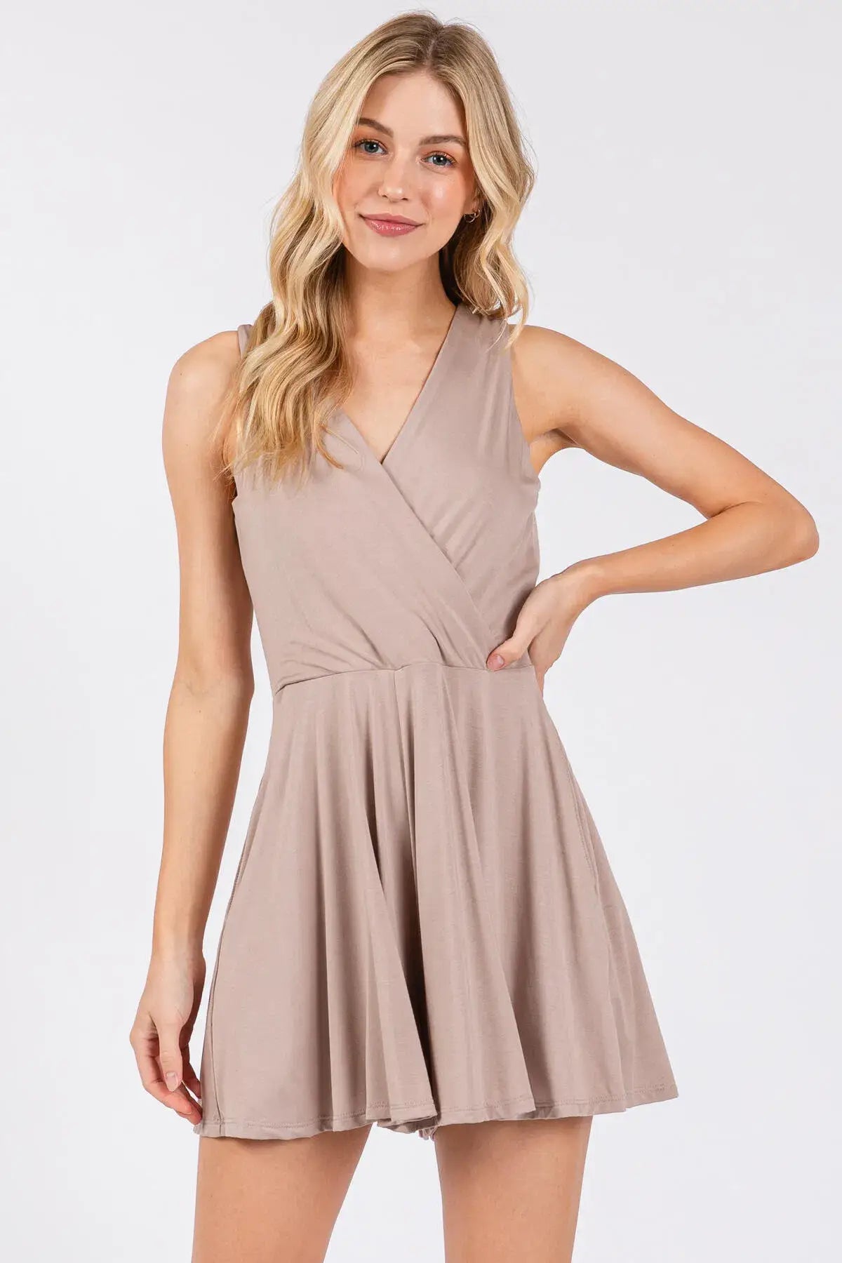 Rayon Modal Surplice Romper