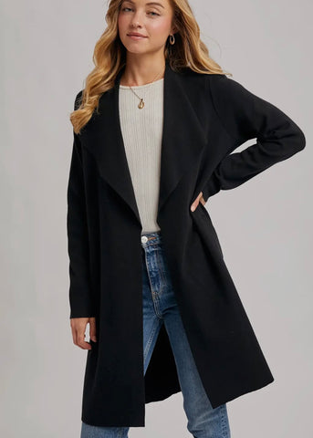 Modern Open Duster Cardigan