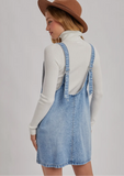 Denim Overall Pocket Dress