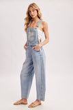 DENIM BARREL OVERALLS
