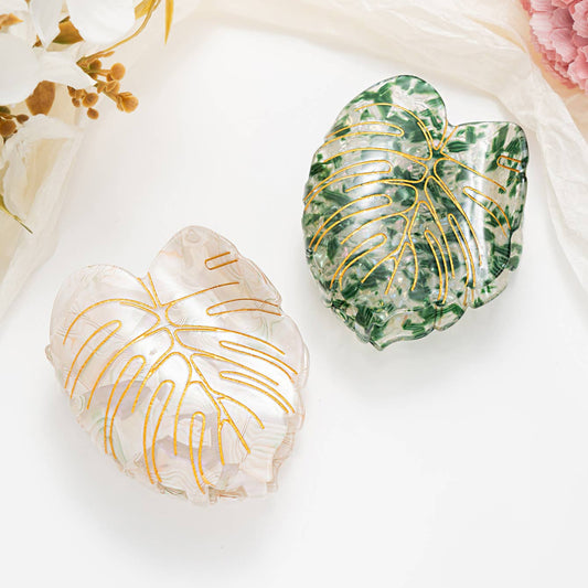 Monstera Leaf Hair Clip