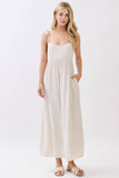 Solid Cami Midi Dress