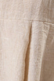 SLEEVELESS BACK SMOCKING HANKY HEM TOP