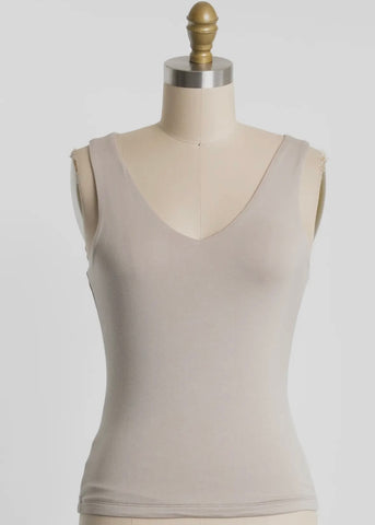 Double Layer V-Neck Tank