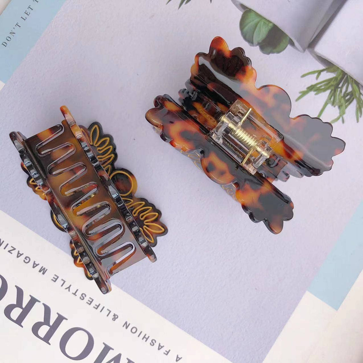 Tortoise Shell Claw Clip