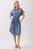 Tencel Denim Shirt Dress