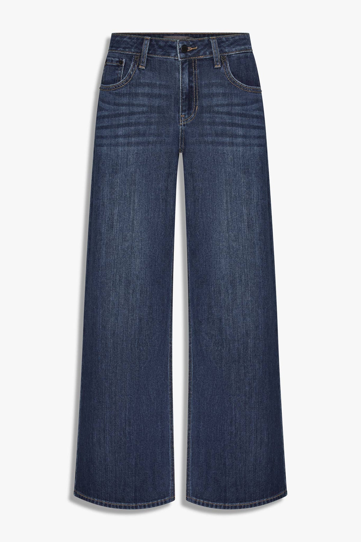 Dark Stretch Mid Rise Palazzo