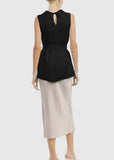 Drape Sleeveless Blouse