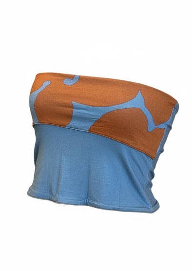 Paradise Now- Reversible Bamboo Tube Top in Valley