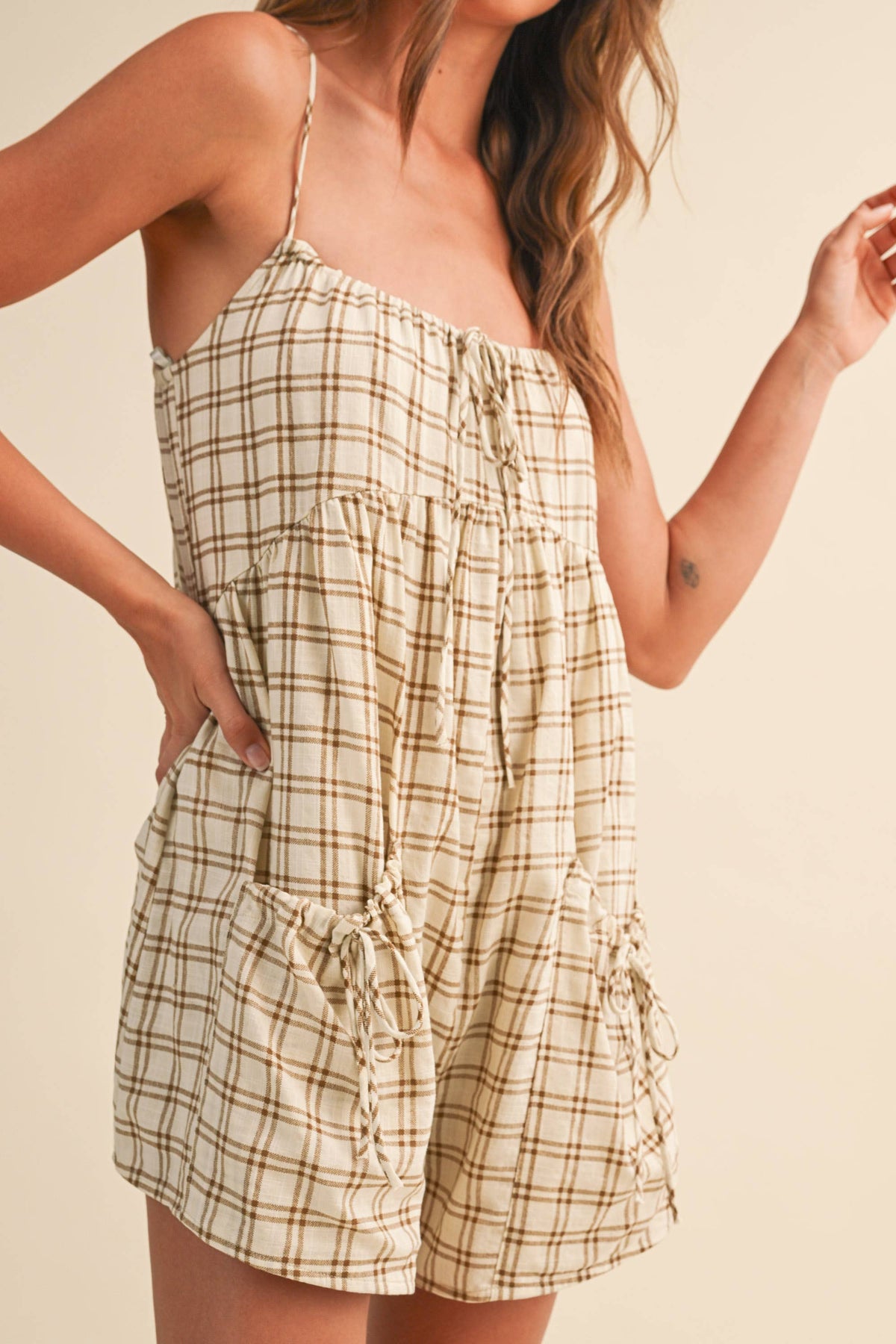 Plaid Romper