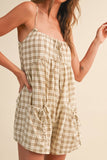 Plaid Romper
