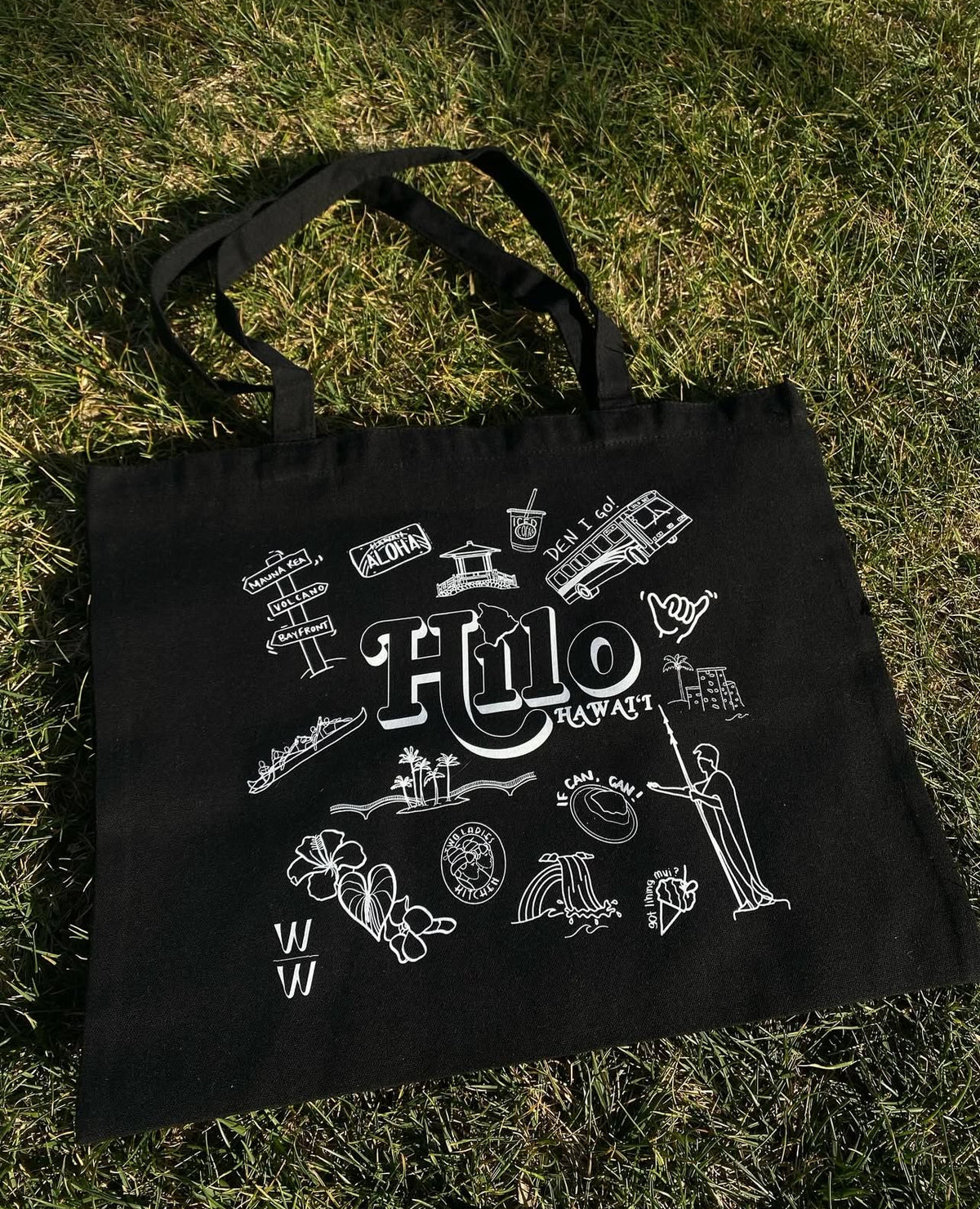 Witty Wahine Tote Bags