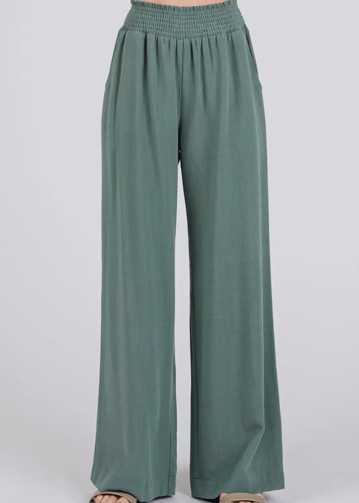 Smocked Waist Band Pants