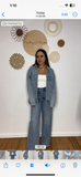 Denim Button Down Oversized Jacket