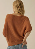 Ribbed Short Sleeve Sweater