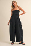 Empire Waist Wide Leg Jumpsuit