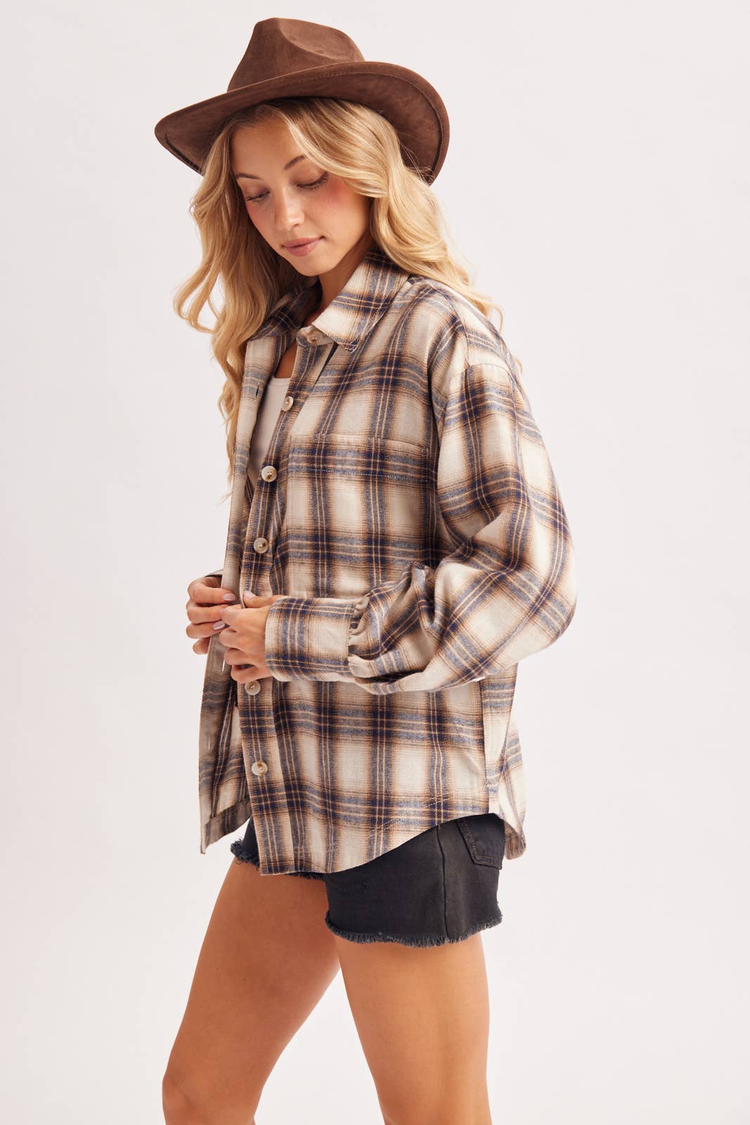 Plaid Relaxed Button Down