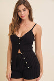 Rib Sweater & Short Set