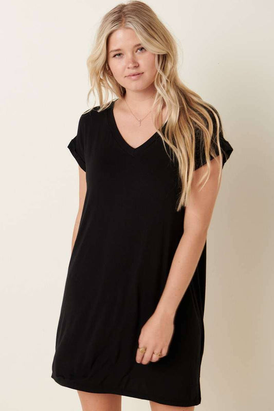 BAMBOO PREMIUM FABRIC T-SHIRT DRESS