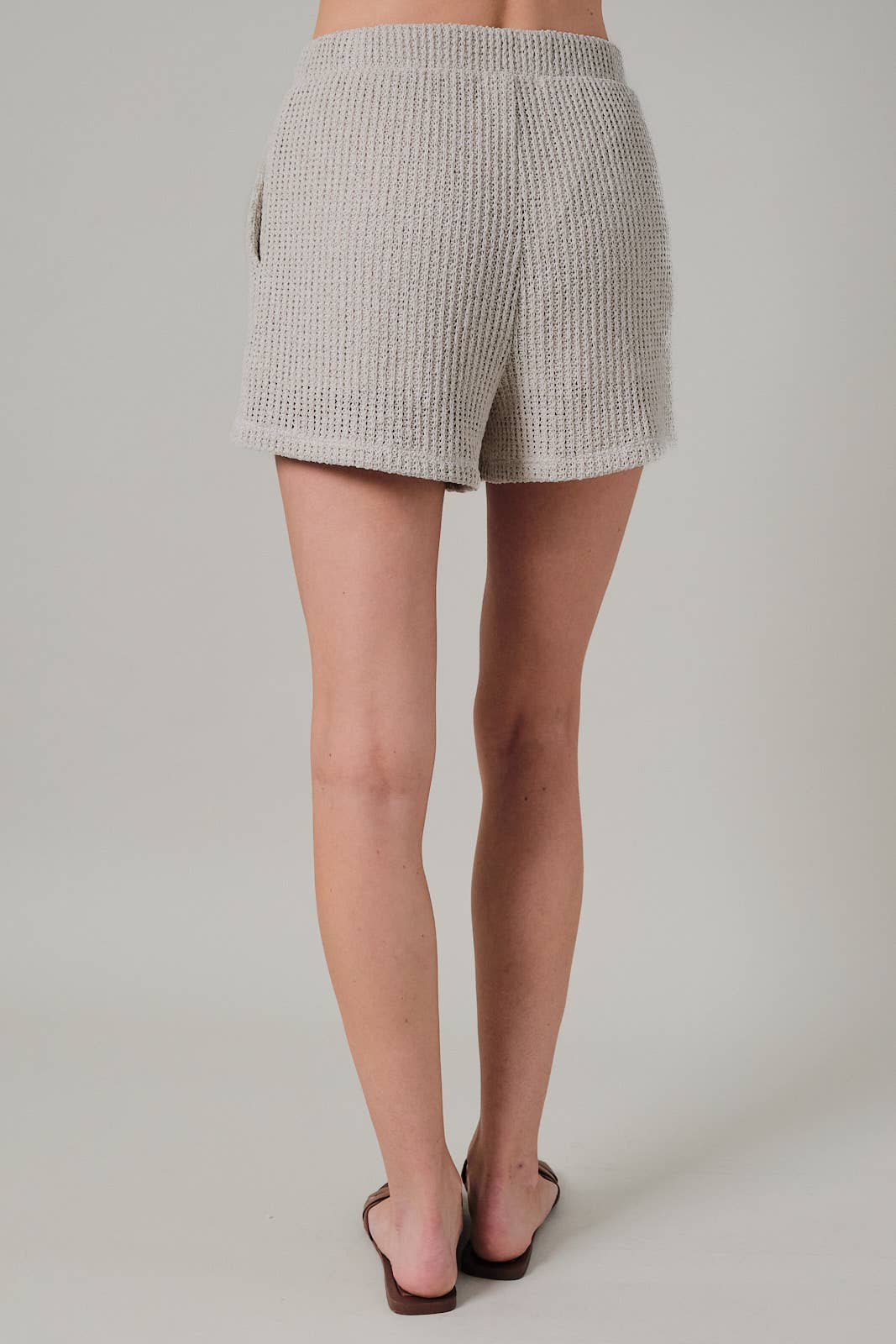 BOAT NECK AND HIGH WAIST SHORTS